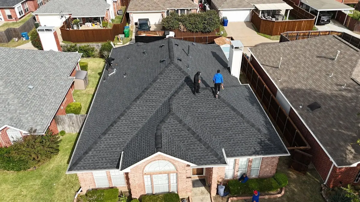 Commercial Roofing work in progress on a Hapeville property